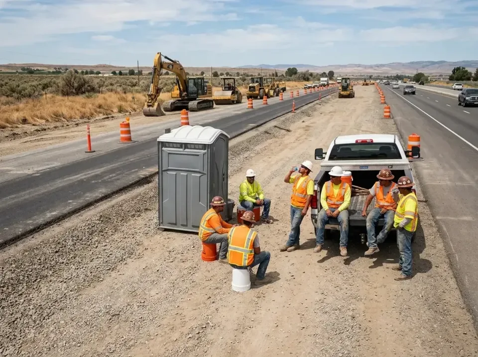 highway-road-construction-crew-007 — frequently asked questions, Porta Potty and Restroom Rentals in Prosser, WA